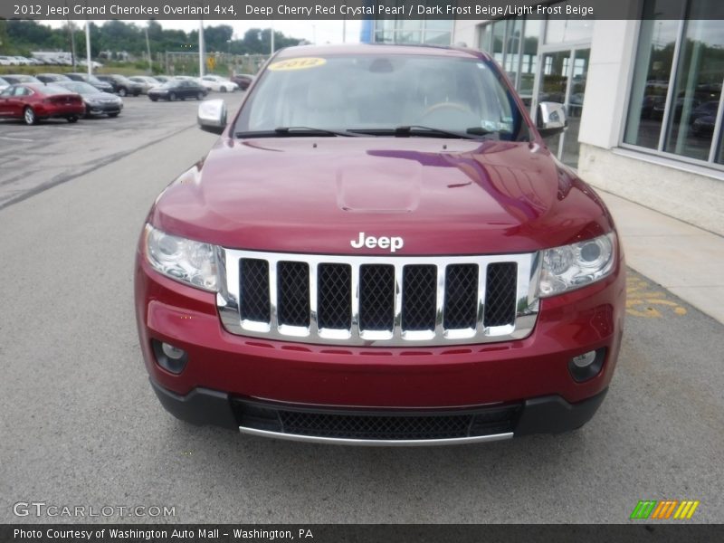 Deep Cherry Red Crystal Pearl / Dark Frost Beige/Light Frost Beige 2012 Jeep Grand Cherokee Overland 4x4