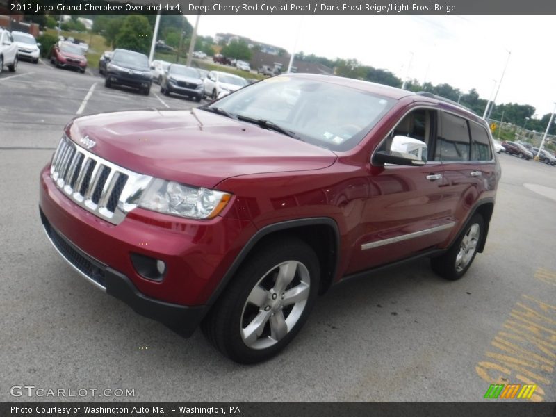 Deep Cherry Red Crystal Pearl / Dark Frost Beige/Light Frost Beige 2012 Jeep Grand Cherokee Overland 4x4