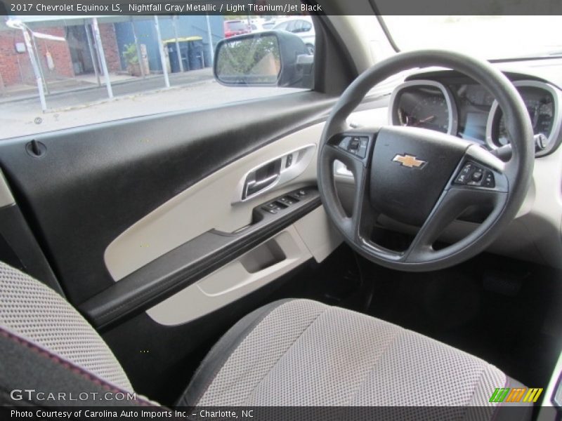 Nightfall Gray Metallic / Light Titanium/Jet Black 2017 Chevrolet Equinox LS