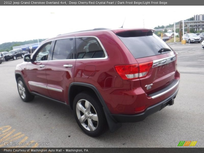 Deep Cherry Red Crystal Pearl / Dark Frost Beige/Light Frost Beige 2012 Jeep Grand Cherokee Overland 4x4