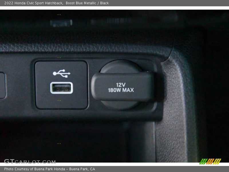 Boost Blue Metallic / Black 2022 Honda Civic Sport Hatchback