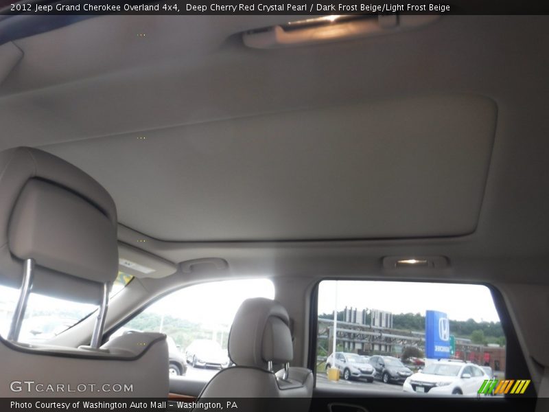 Deep Cherry Red Crystal Pearl / Dark Frost Beige/Light Frost Beige 2012 Jeep Grand Cherokee Overland 4x4