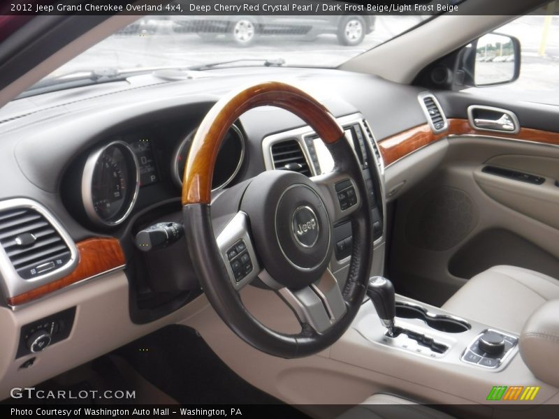 Deep Cherry Red Crystal Pearl / Dark Frost Beige/Light Frost Beige 2012 Jeep Grand Cherokee Overland 4x4