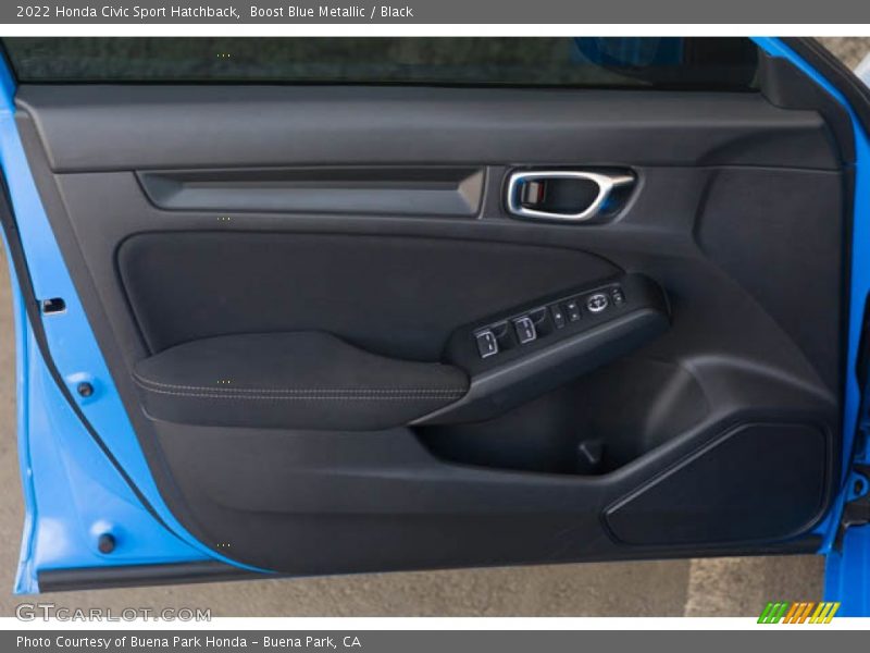 Boost Blue Metallic / Black 2022 Honda Civic Sport Hatchback