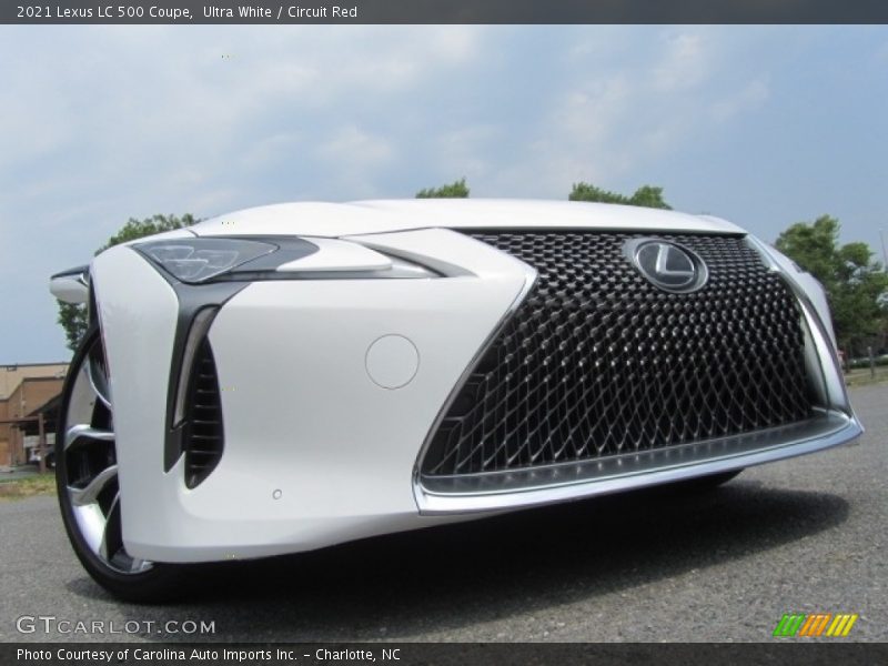 Ultra White / Circuit Red 2021 Lexus LC 500 Coupe