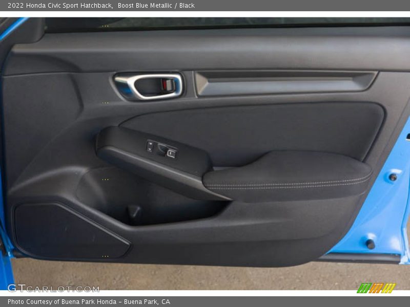Boost Blue Metallic / Black 2022 Honda Civic Sport Hatchback