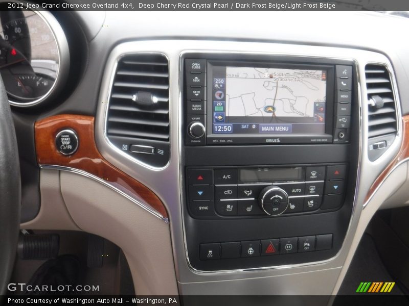 Deep Cherry Red Crystal Pearl / Dark Frost Beige/Light Frost Beige 2012 Jeep Grand Cherokee Overland 4x4