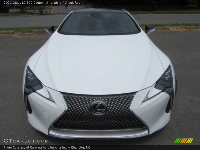 Ultra White / Circuit Red 2021 Lexus LC 500 Coupe