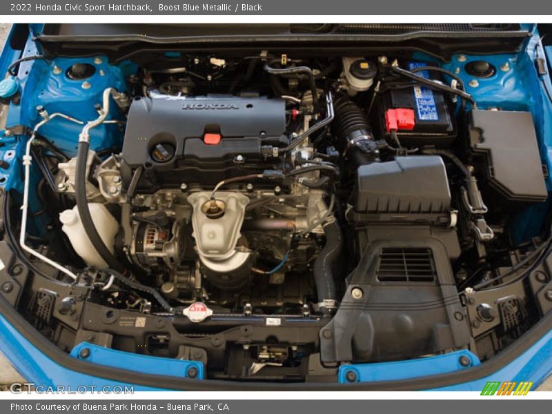 Boost Blue Metallic / Black 2022 Honda Civic Sport Hatchback