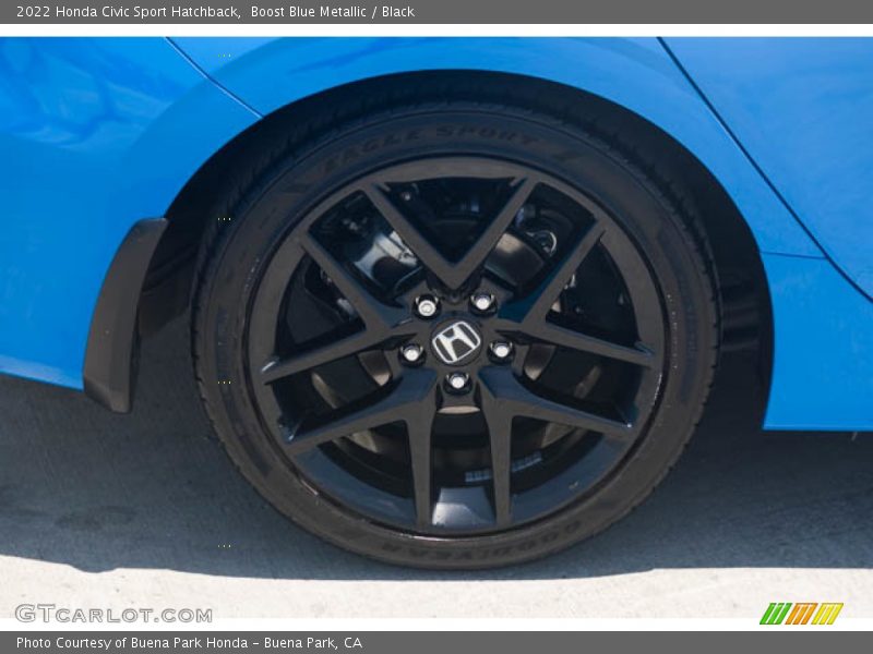 Boost Blue Metallic / Black 2022 Honda Civic Sport Hatchback