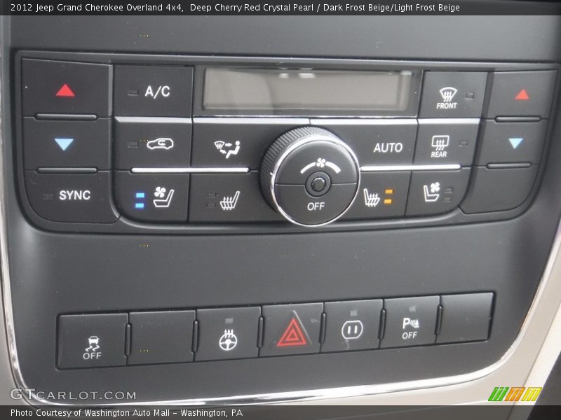 Deep Cherry Red Crystal Pearl / Dark Frost Beige/Light Frost Beige 2012 Jeep Grand Cherokee Overland 4x4