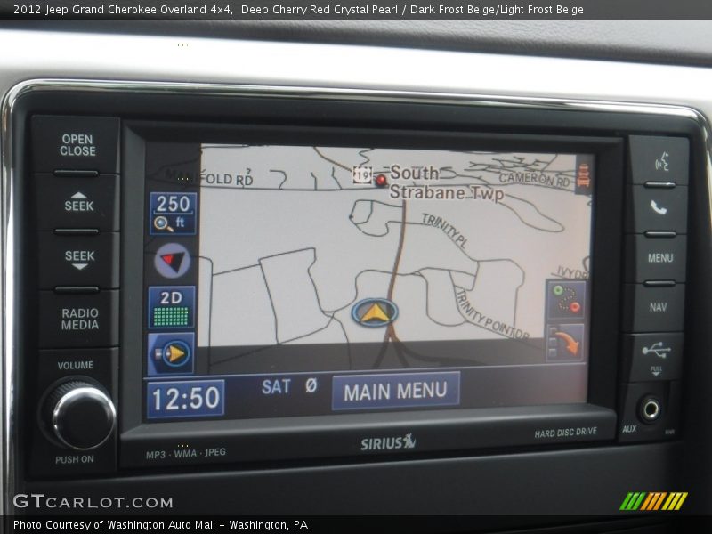 Deep Cherry Red Crystal Pearl / Dark Frost Beige/Light Frost Beige 2012 Jeep Grand Cherokee Overland 4x4