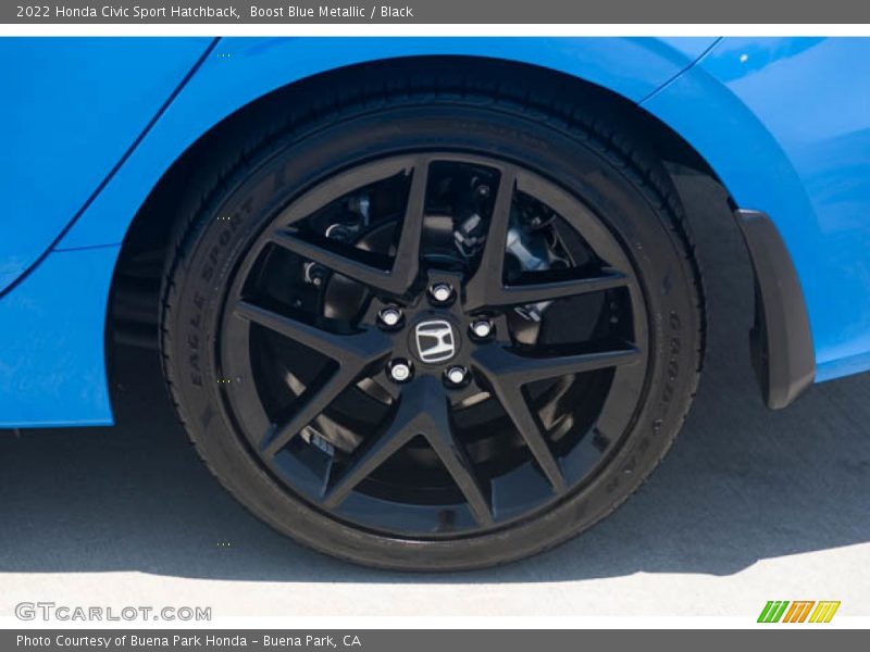 Boost Blue Metallic / Black 2022 Honda Civic Sport Hatchback