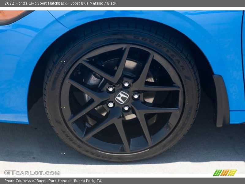 Boost Blue Metallic / Black 2022 Honda Civic Sport Hatchback
