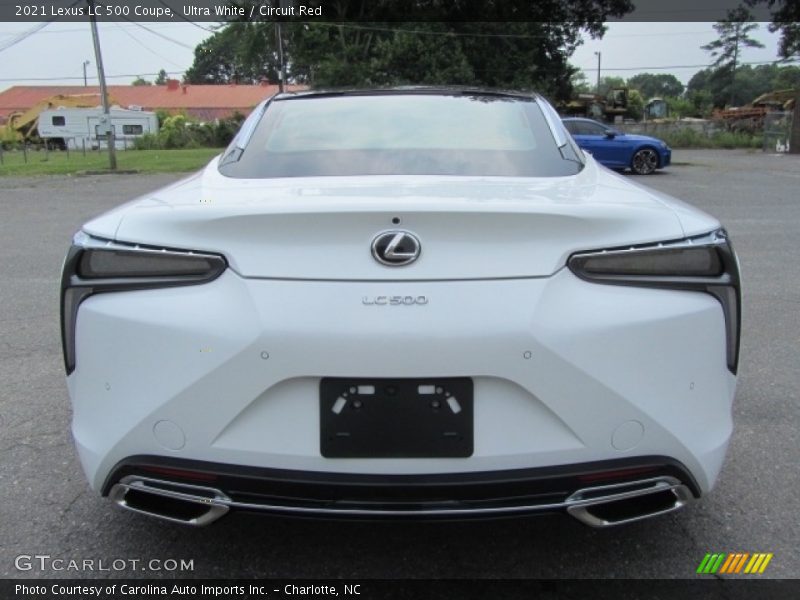 Ultra White / Circuit Red 2021 Lexus LC 500 Coupe