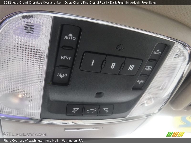 Deep Cherry Red Crystal Pearl / Dark Frost Beige/Light Frost Beige 2012 Jeep Grand Cherokee Overland 4x4