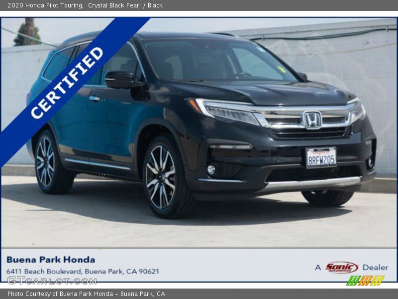 Crystal Black Pearl / Black 2020 Honda Pilot Touring