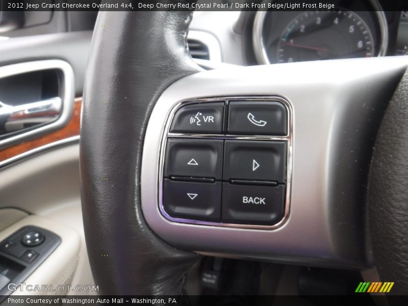 Deep Cherry Red Crystal Pearl / Dark Frost Beige/Light Frost Beige 2012 Jeep Grand Cherokee Overland 4x4