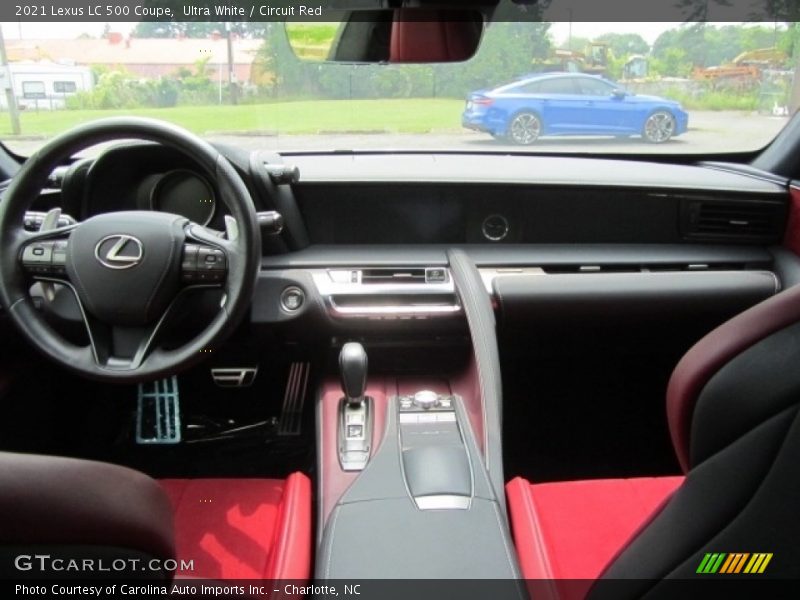 Dashboard of 2021 LC 500 Coupe