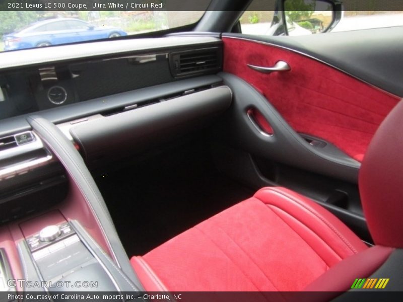 Front Seat of 2021 LC 500 Coupe