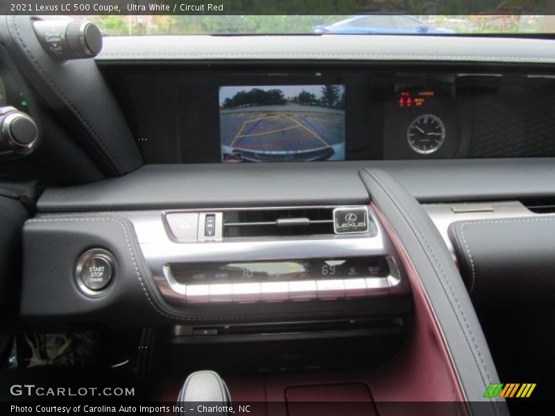 Ultra White / Circuit Red 2021 Lexus LC 500 Coupe