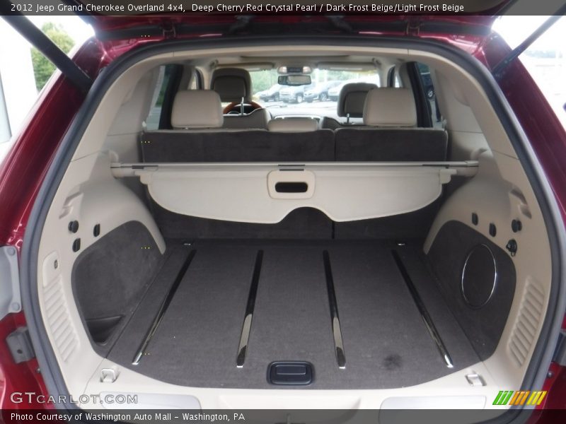 Deep Cherry Red Crystal Pearl / Dark Frost Beige/Light Frost Beige 2012 Jeep Grand Cherokee Overland 4x4