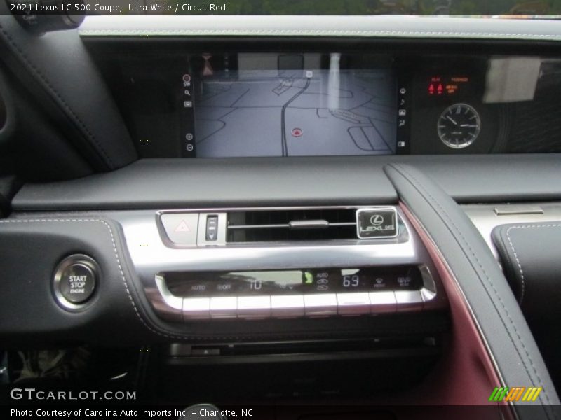 Ultra White / Circuit Red 2021 Lexus LC 500 Coupe