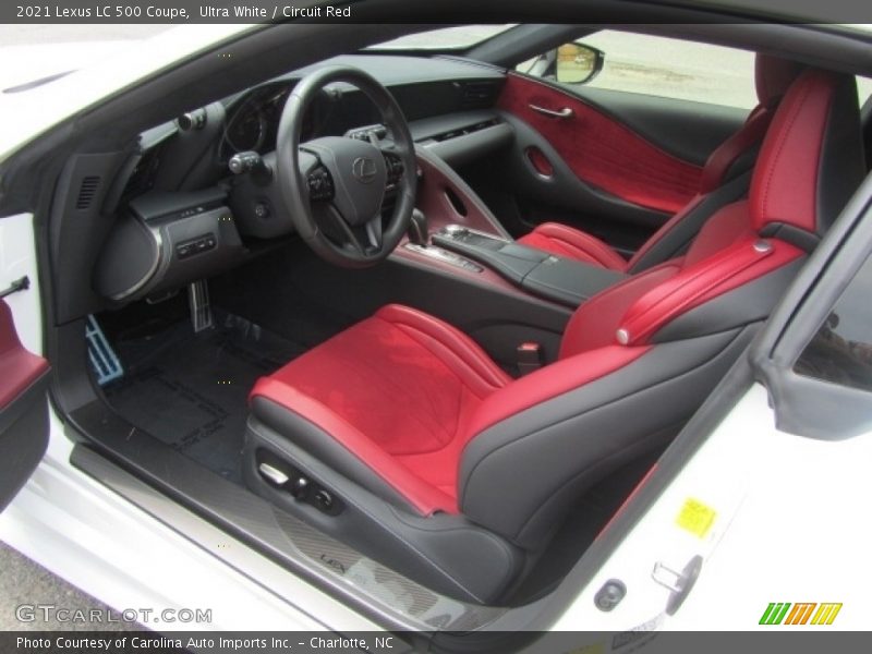  2021 LC 500 Coupe Circuit Red Interior