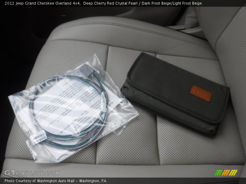Deep Cherry Red Crystal Pearl / Dark Frost Beige/Light Frost Beige 2012 Jeep Grand Cherokee Overland 4x4