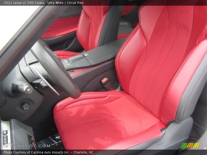 Front Seat of 2021 LC 500 Coupe