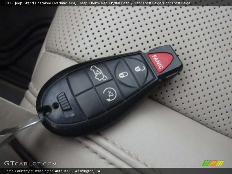 Deep Cherry Red Crystal Pearl / Dark Frost Beige/Light Frost Beige 2012 Jeep Grand Cherokee Overland 4x4