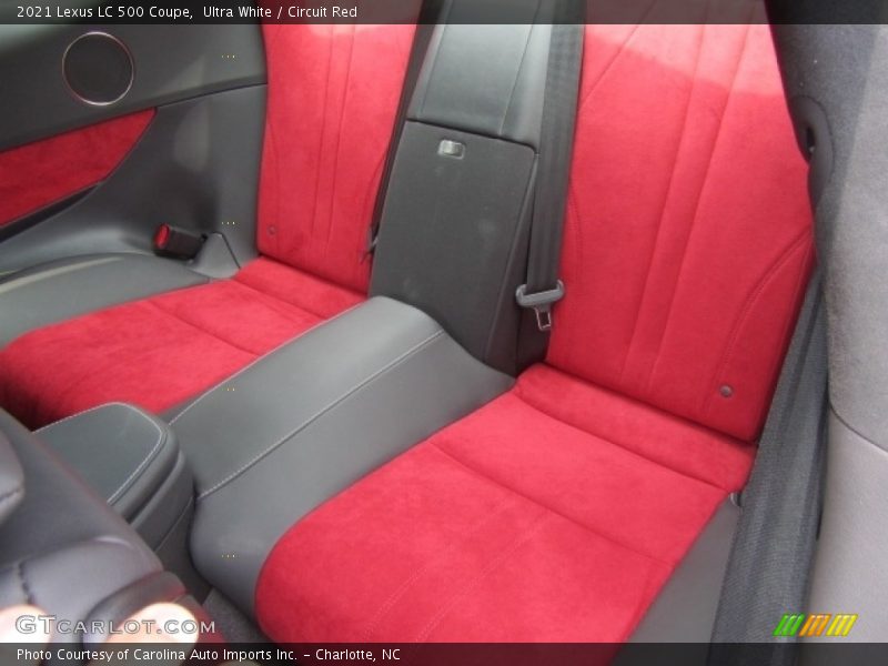 Rear Seat of 2021 LC 500 Coupe