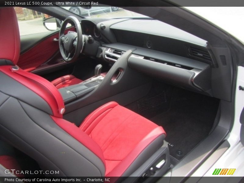 Front Seat of 2021 LC 500 Coupe