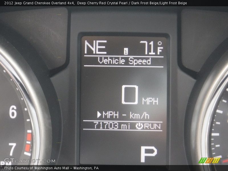 Deep Cherry Red Crystal Pearl / Dark Frost Beige/Light Frost Beige 2012 Jeep Grand Cherokee Overland 4x4