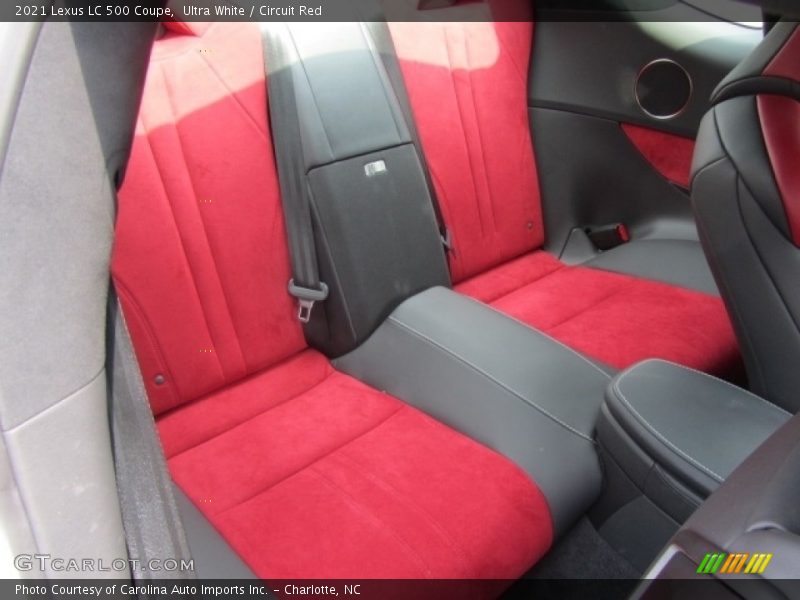 Rear Seat of 2021 LC 500 Coupe