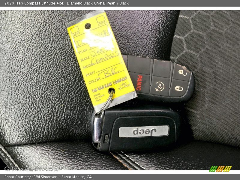 Diamond Black Crystal Pearl / Black 2020 Jeep Compass Latitude 4x4