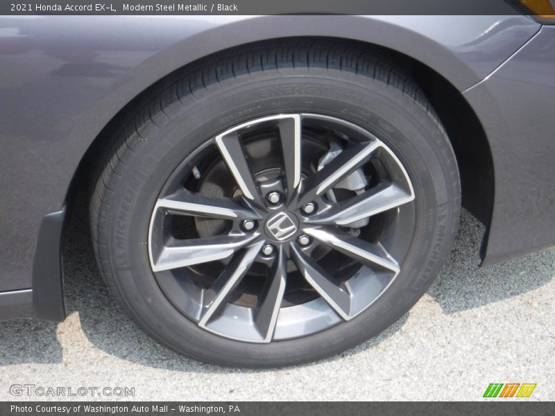 Modern Steel Metallic / Black 2021 Honda Accord EX-L