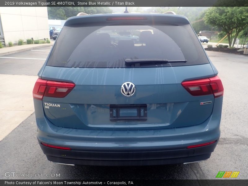 Stone Blue Metallic / Titan Black 2019 Volkswagen Tiguan SE 4MOTION