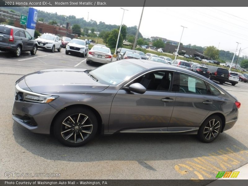 Modern Steel Metallic / Black 2021 Honda Accord EX-L
