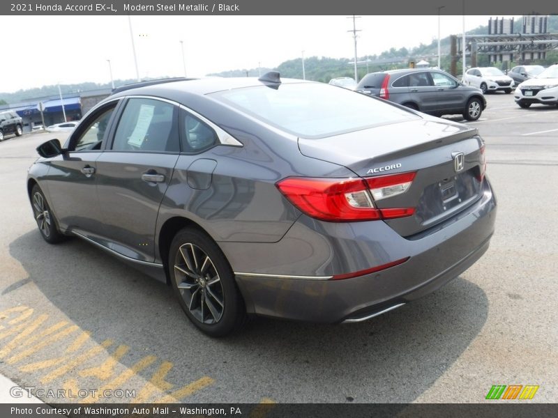 Modern Steel Metallic / Black 2021 Honda Accord EX-L