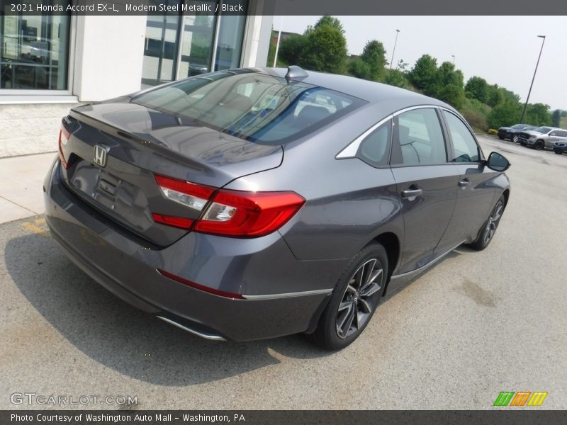 Modern Steel Metallic / Black 2021 Honda Accord EX-L