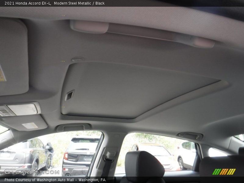 Modern Steel Metallic / Black 2021 Honda Accord EX-L