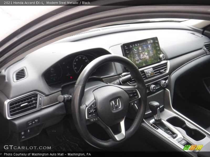 Modern Steel Metallic / Black 2021 Honda Accord EX-L