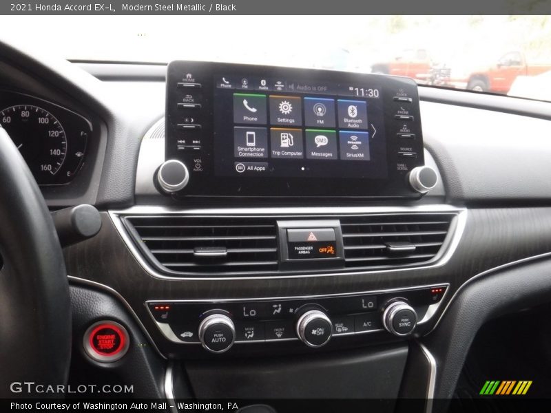 Modern Steel Metallic / Black 2021 Honda Accord EX-L
