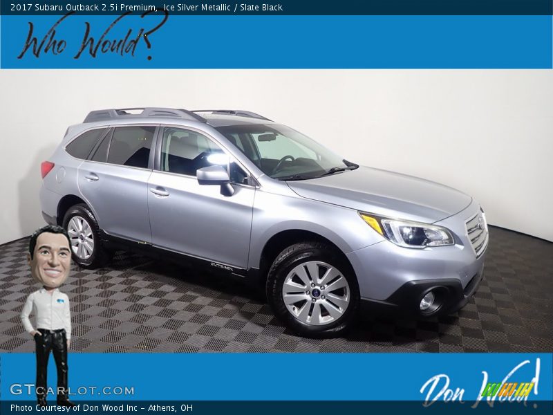 Ice Silver Metallic / Slate Black 2017 Subaru Outback 2.5i Premium