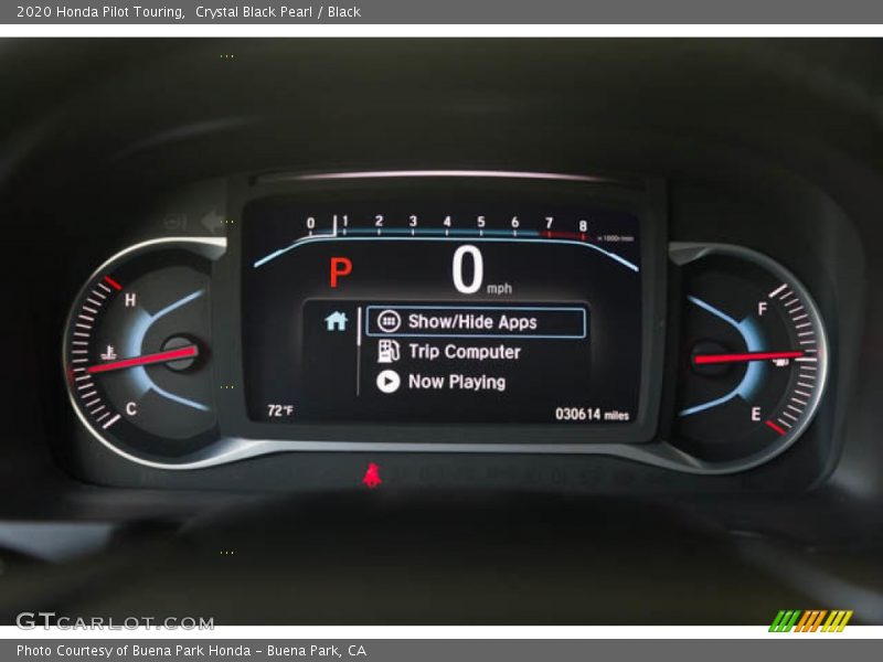  2020 Pilot Touring Touring Gauges
