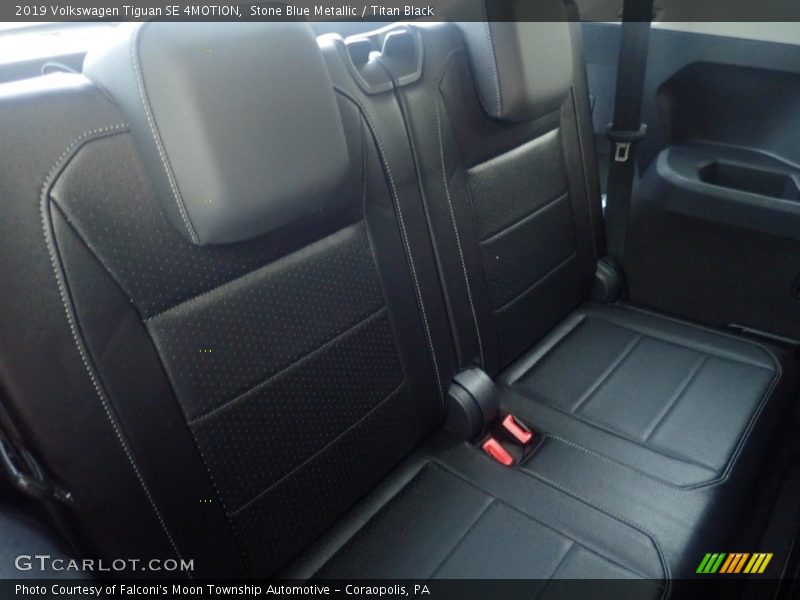 Stone Blue Metallic / Titan Black 2019 Volkswagen Tiguan SE 4MOTION