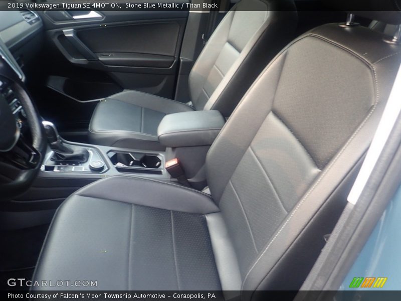 Stone Blue Metallic / Titan Black 2019 Volkswagen Tiguan SE 4MOTION