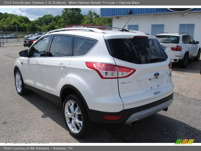 White Platinum Metallic Tri-Coat / Charcoal Black 2013 Ford Escape Titanium 2.0L EcoBoost