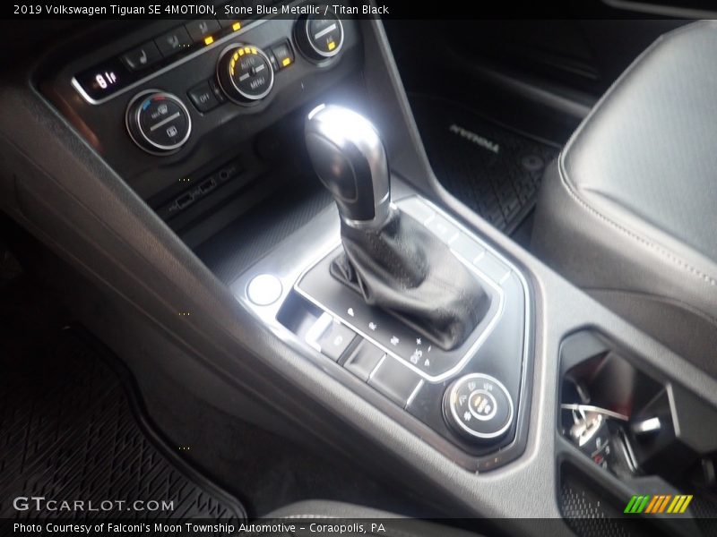 Stone Blue Metallic / Titan Black 2019 Volkswagen Tiguan SE 4MOTION